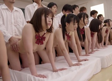Group Sex, Japanese Teen Fucked